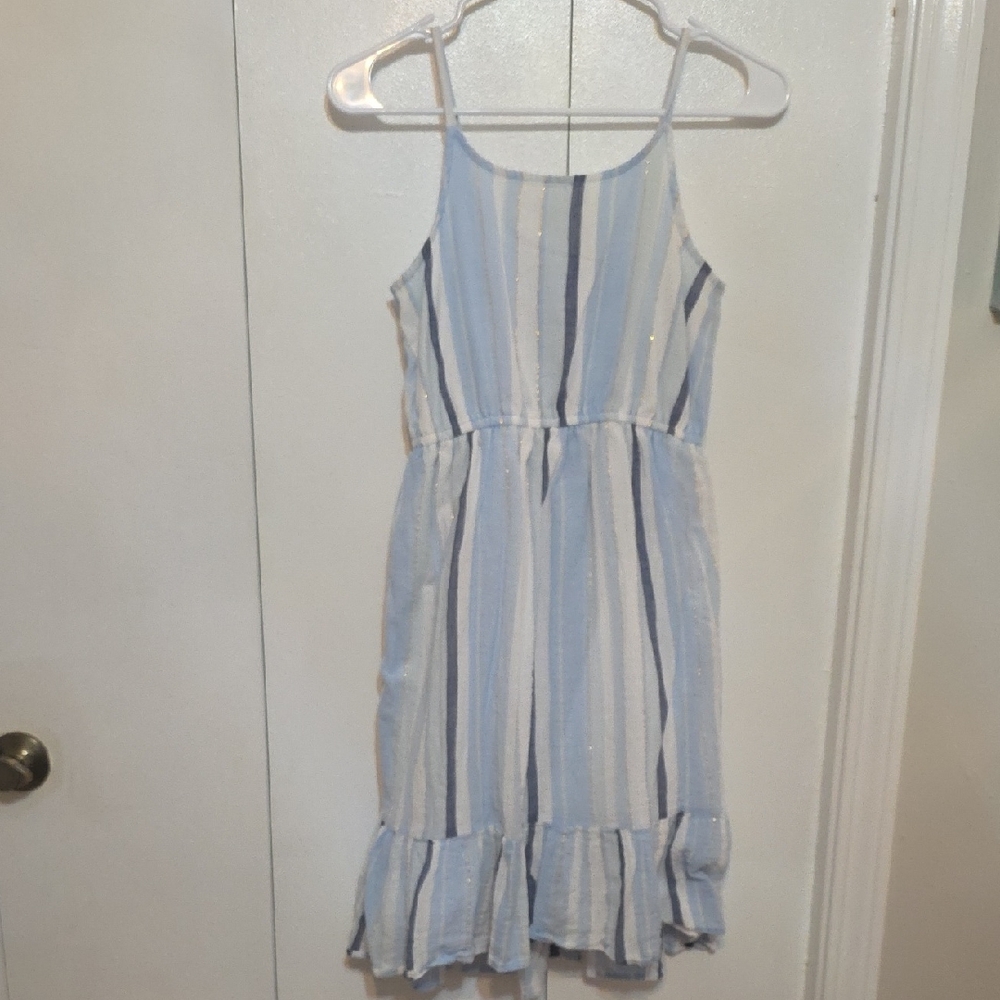 The Children's Place Blue and White Striped Dress